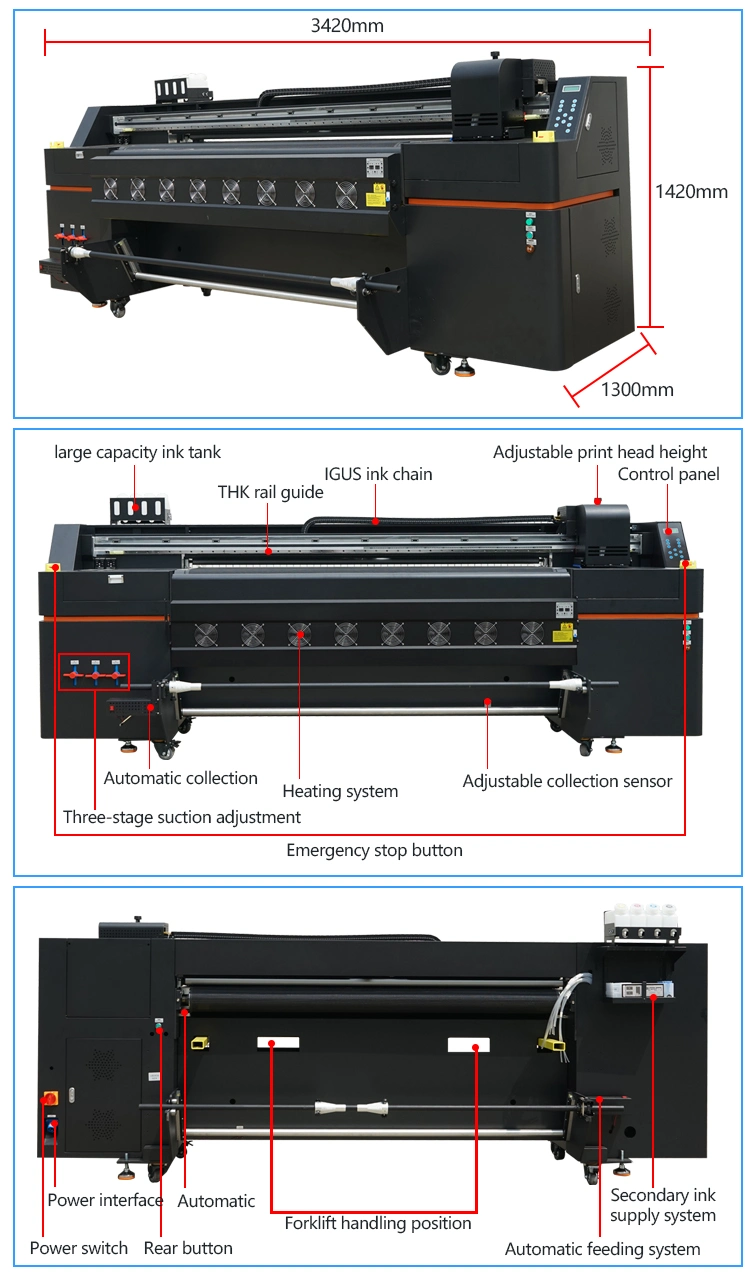 Customized Conveyor Belt 1.8m Textile Printer Anti-UV Direct to Garment Printing Machine