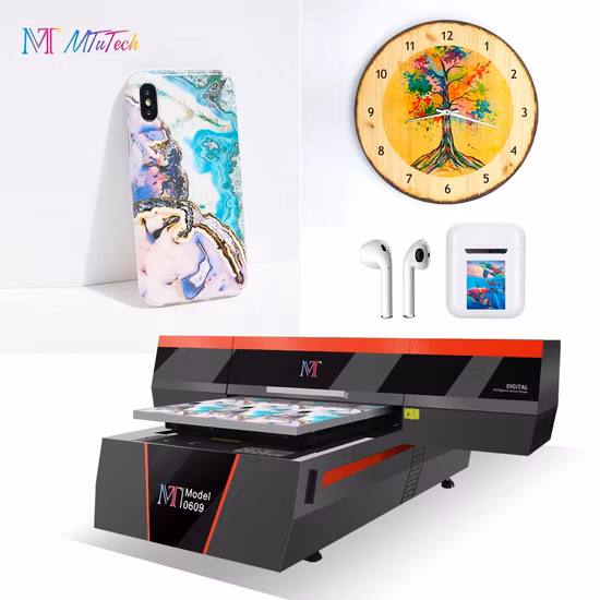 MT MTuTech Bottiglia digitale di piccole dimensioni/Custodia per telefono/Macchina tampografica Stampante flatbed UV 6090 Utilizzata per vari articoli promozionali